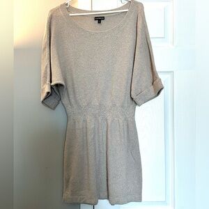 Express Women's Light Beige Shimmer Mini Dress